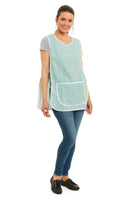 Ann Dogtooth Checked Design Tabard Apron