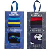 Boys Slipper Socks with Grip in Gift Box (2 Pair)