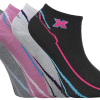 Ladies Women X Sport Design Trainer Socks (3 Pair)