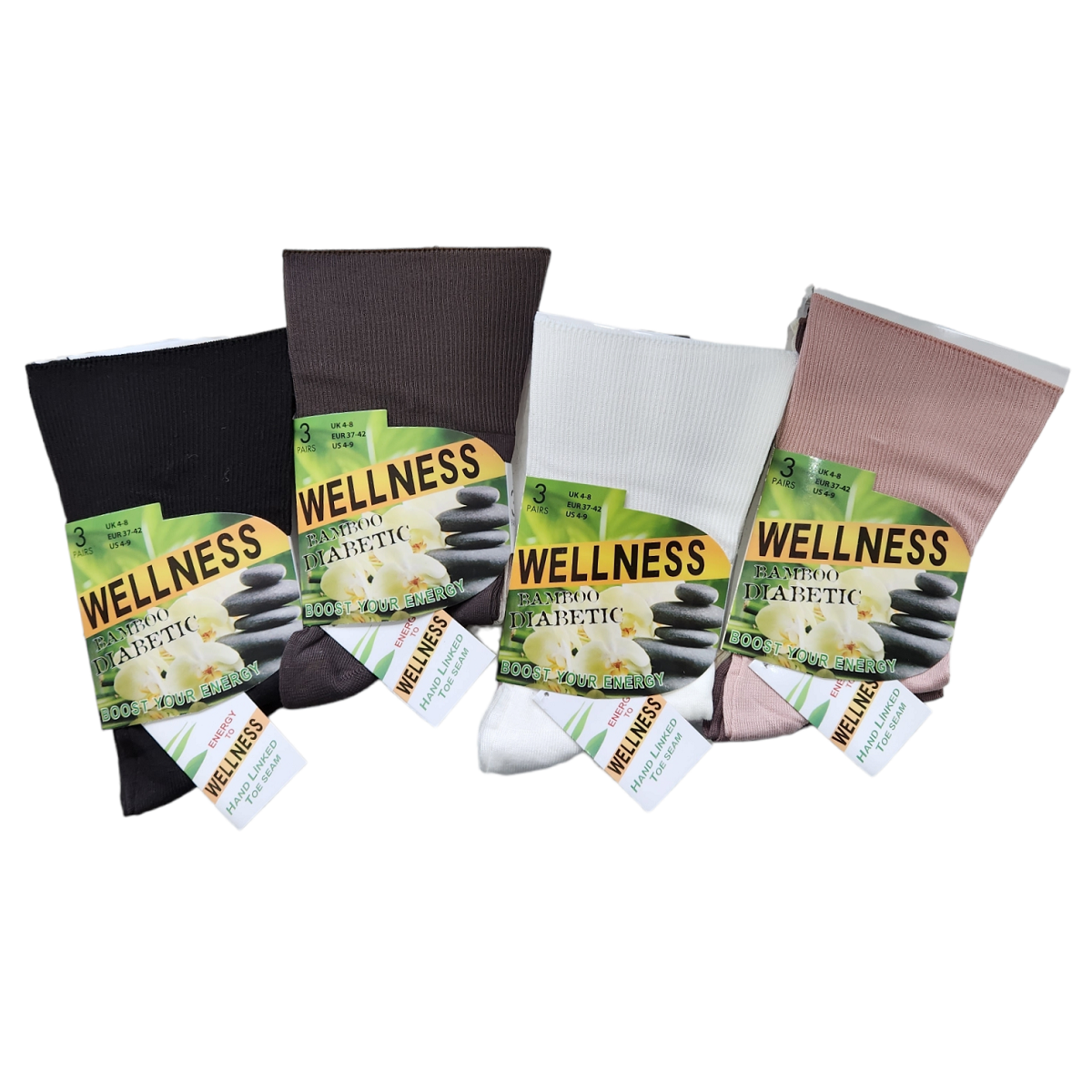 Buy Wholesale Ladies Women Wellness Non Elastic Loose Top Bamboo Socks