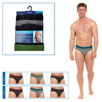 Mens Briefs with Striped Waistband (3 Pack)