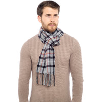 Mens Checked Scarf