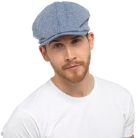 Mens Cotton Mix Baker Boy Hat