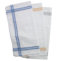 Mens Colour Border Handkerchief Handkies (10 Pack)