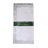 Mens Colour Border Handkerchief Handkies (10 Pack)