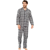 Mens Traditional Check Flannel Pyjama Set