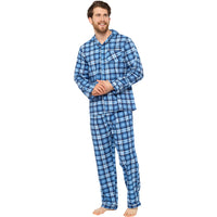 Mens Traditional Check Flannel Pyjama Set