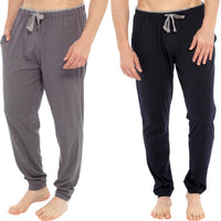 Mens Jersey Contrast Inner Waistband Cuffed Lounge Pants
