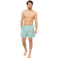 Mens Palm Printed Swim Shorts