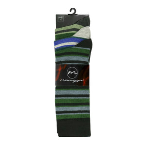 Mens Stripe Design Everyday Socks (3 Pair)