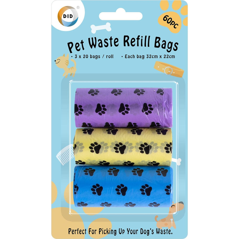3 x 20pc Pet Waste Refill Bags