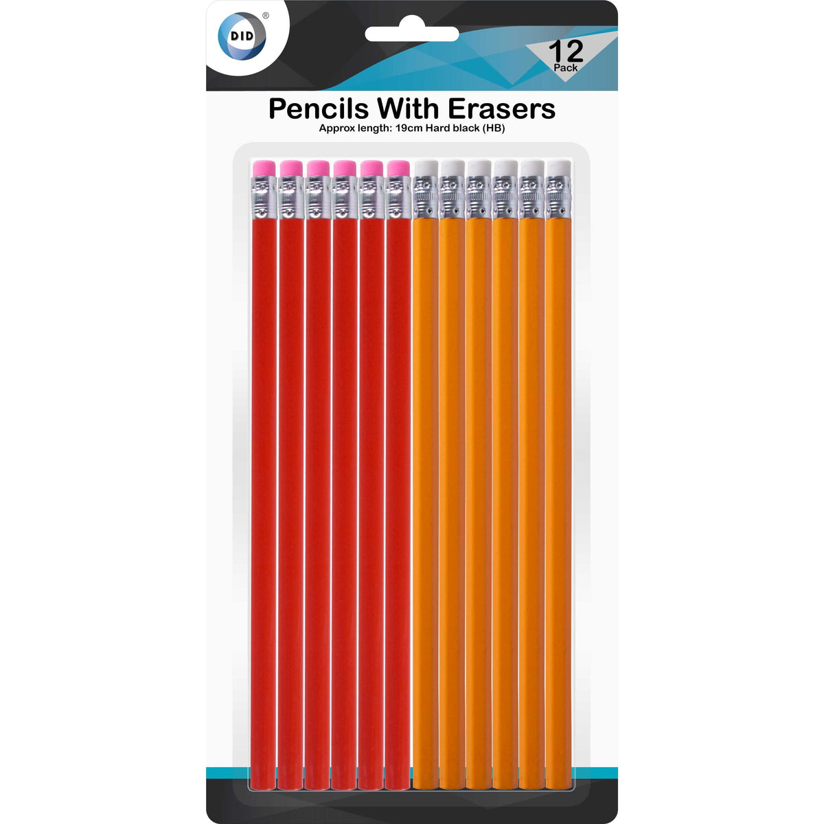 Buy Wholesale 12pc Pencils with Erasers Supplier UK Order Wholesale