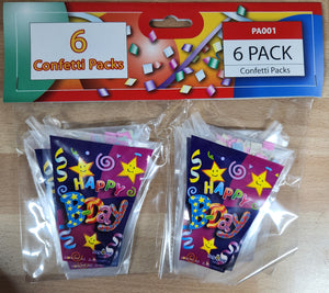 6 Bags of Birthday Confetti