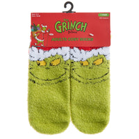 Mens Cosy Thermal Christmas Xams Grinch Socks with Grip (1 pair)
