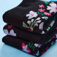 Ladies Women Bamboo Comfort Top Loose Top Daisey Socks (3 Pair)

