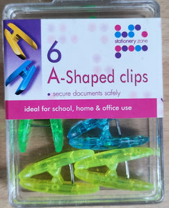 6pc A Shape Clips