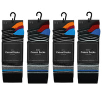 Mens Stripe Design Everyday Socks (3 Pair)
