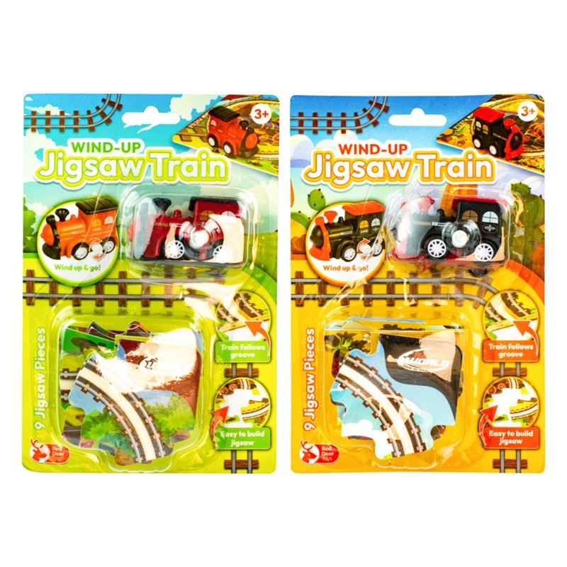 Wind Up Jigsaw Train Toy