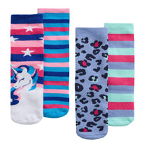 Girls Slipper Socks with Grip in Gift Box (2 Pair)
