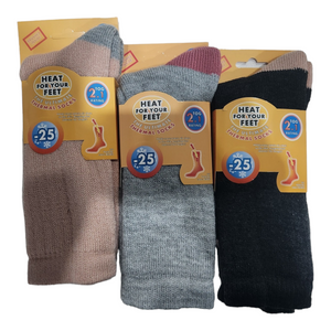 Ladies Women 2.1 Tog Thermal Socks (1 Pair)