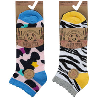 Ladies Women Bamboo Trainer Socks Animal Design Print (3 Pair)
