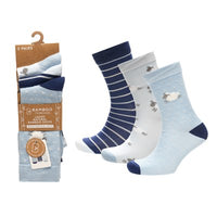 Ladies Women Bamboo Design Sheep Pattern Socks (3 Pair)
