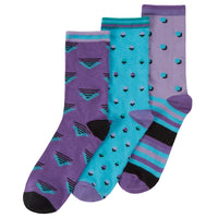 Ladies Women Bamboo Spot Design Socks (3 Pair)
