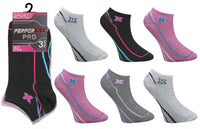 Ladies Women X Sport Design Trainer Socks (3 Pair)
