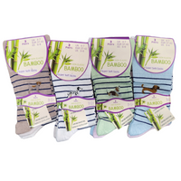 Ladies Women Non Elastic Top Comfort Bamboo Dog Design Socks (3 Pair)