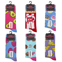 Ladies Women Novelty Food Design Socks (1 pair)
