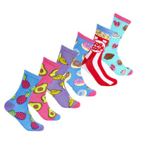 Ladies Women Novelty Food Design Socks (1 pair)
