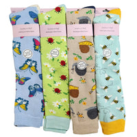 Ladies Women Welly Socks (Bug Design) (1 pair)