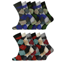 Mens Design Pattern Argyle Socks Value (3 Pair)