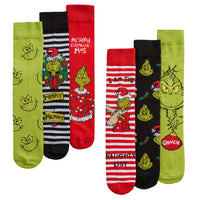 Mens Grinch Design Christmas Socks (3 Pair)

