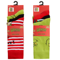 Mens Grinch Design Christmas Socks (3 Pair)
