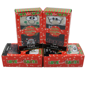 Mens Gift Box Christmas Xmas Socks (3 Pair)