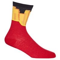 Mens Fries Food Design Socks with Novlety Gift Packaging
