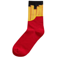 Mens Fries Food Design Socks with Novlety Gift Packaging
