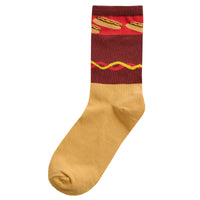 Mens Hot Dog Food Design Socks with Novlety Gift Packaging

