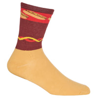 Mens Hot Dog Food Design Socks with Novlety Gift Packaging
