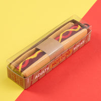Mens Hot Dog Food Design Socks with Novlety Gift Packaging
