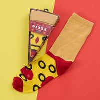 Mens Pizza Food Design Socks with Novlety Gift Packaging
