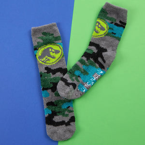 Mens Jurassic World Thermal Cosy Socks (1 Pair)