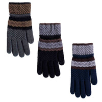 Mens Thermal Patterned Gloves