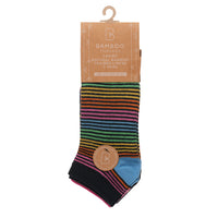 Ladies Women Bamboo Trainer Socks Animal Design Print (3 Pair)
