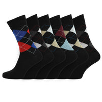 Mens Design Pattern Argyle Socks Value (3 Pair)
