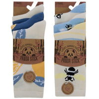 Ladies Bamboo Lemon and Bee Design Socks (3 Pair)
