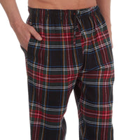 Mens Flannel Design Fleece Lounge Pants
