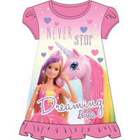 Girls Kids Character Barbie Nightdress