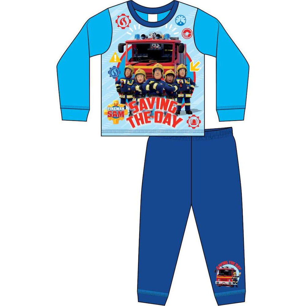 Boys Kids Character Fireman Sam Younger PJ Pyjama Set